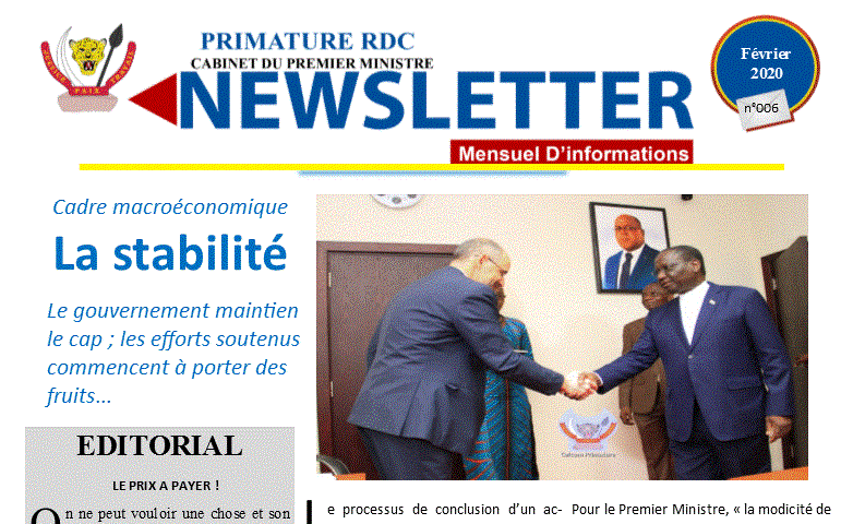 Newsletter n°006 févier 2020