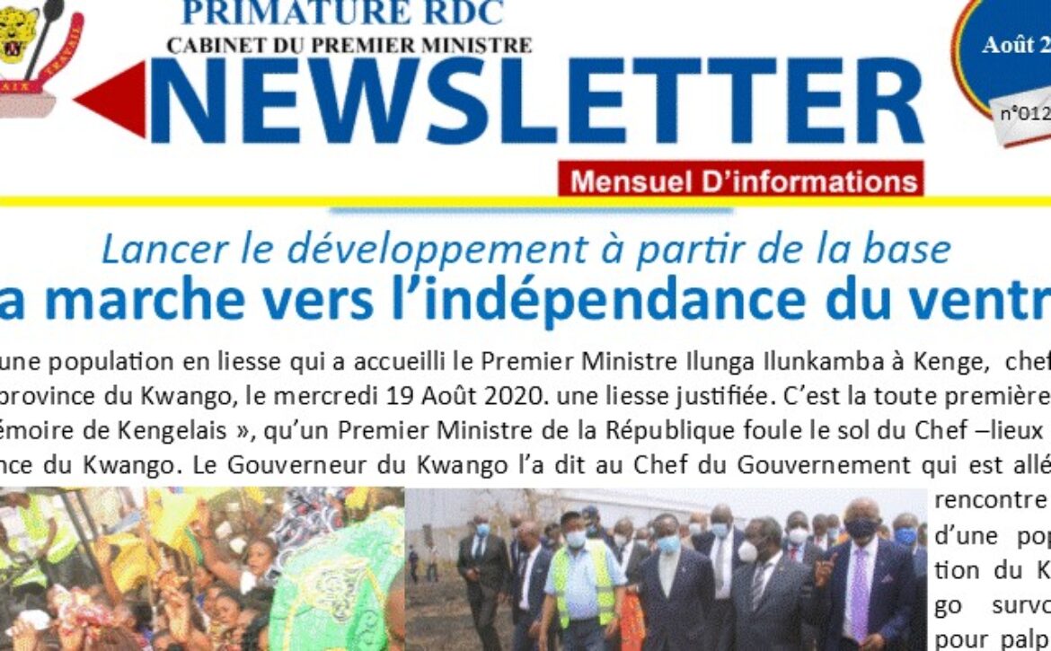 NEWSLETTER août 2020