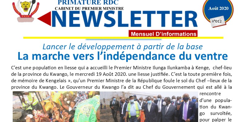 NEWSLETTER août 2020