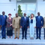 Préparatifs des Jeux de la Francophonie en RDC, le Premier Ministre Sama Lukonde a reçu une delegation des membres du comité international conduite par le Ministre de l'intégration regionale Didier Mazenga