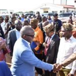 Dès son arrivée à Kisangani, le Premier Jean-Michel  Sama Lukonde a visité les travaux de réhabilitation du stade Lumumba et  du groupe numéro 2 de la centrale hydroélectrique de la Tshopo