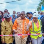 Le Premier Ministre Jean-Michel Sama Lukonde inspecte les principaux chantiers des routes menacées par des têtes d'érosions en pleine réhabilitation à travers la ville de Kinshasa