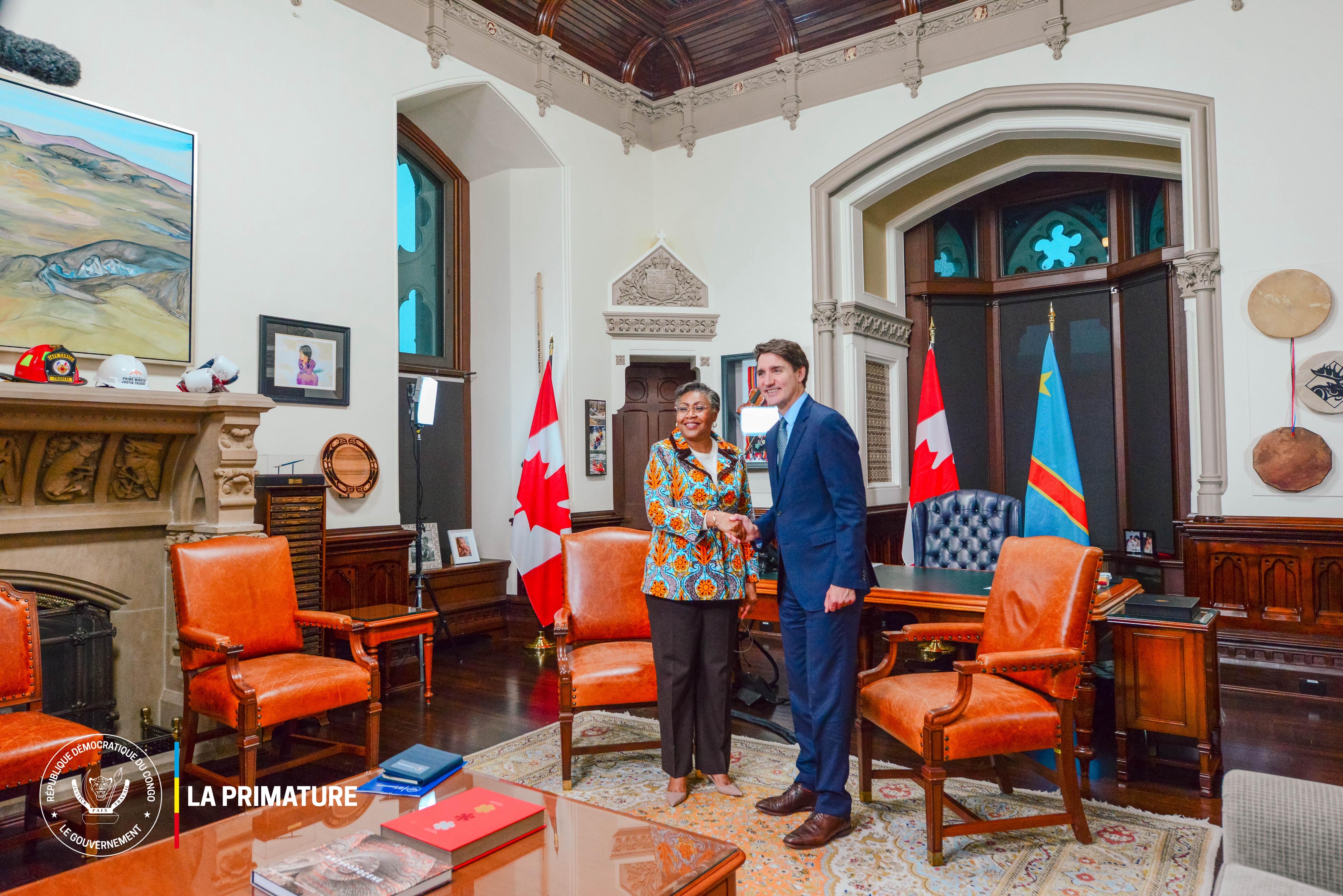 RDC-CANADA : Judith Suminwa et Justin Trudeau évoquent un futur riche en opportunités économiques